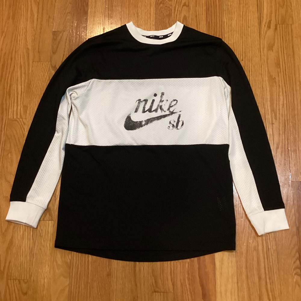 Nike SB Black and White Long Sleeve Shirt